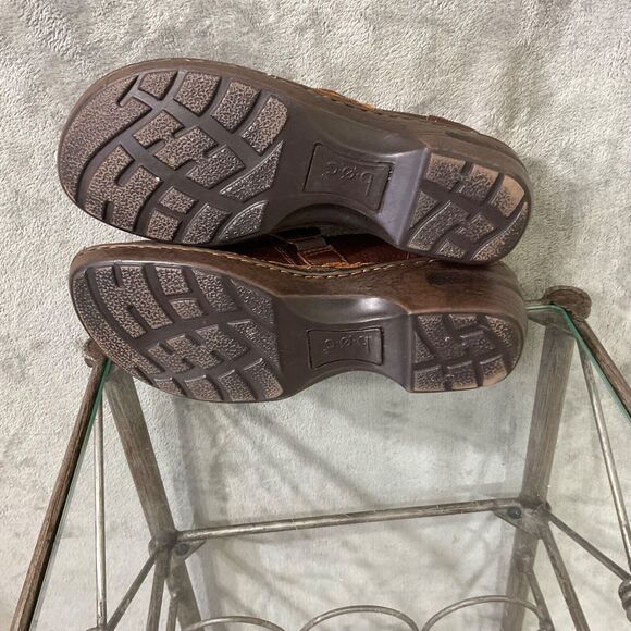 BOC Burnett Leather Clog shoe Women's Size 9 Brown Slip On - Picture 9 of 11